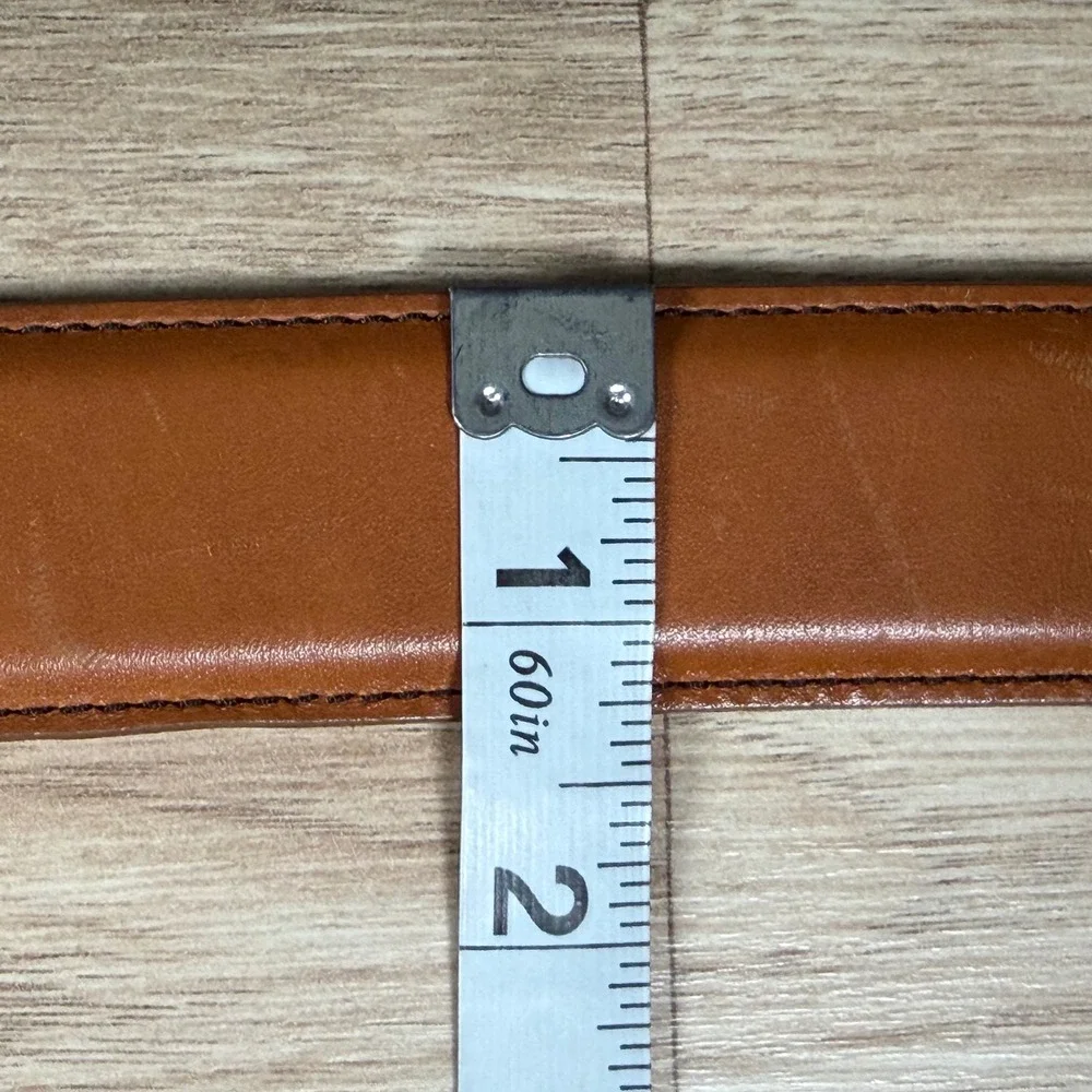Allen Edmonds Belt Mens 40 Brown Calfskin Leather Dress Preppy Work 39590